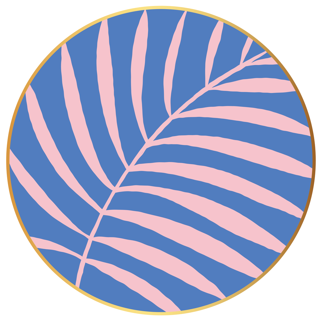 LUAU PALM LARGE PLATES Bonjour Fete Plates LUAU PALM LARGE PLATES Bonjour Fete - Party Supplies
