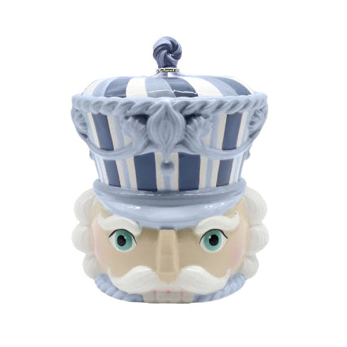 BLUE NUTCRACKER COOKIE JAR December Diamonds Christmas Baking BLUE NUTCRACKER COOKIE JAR Bonjour Fete - Party Supplies