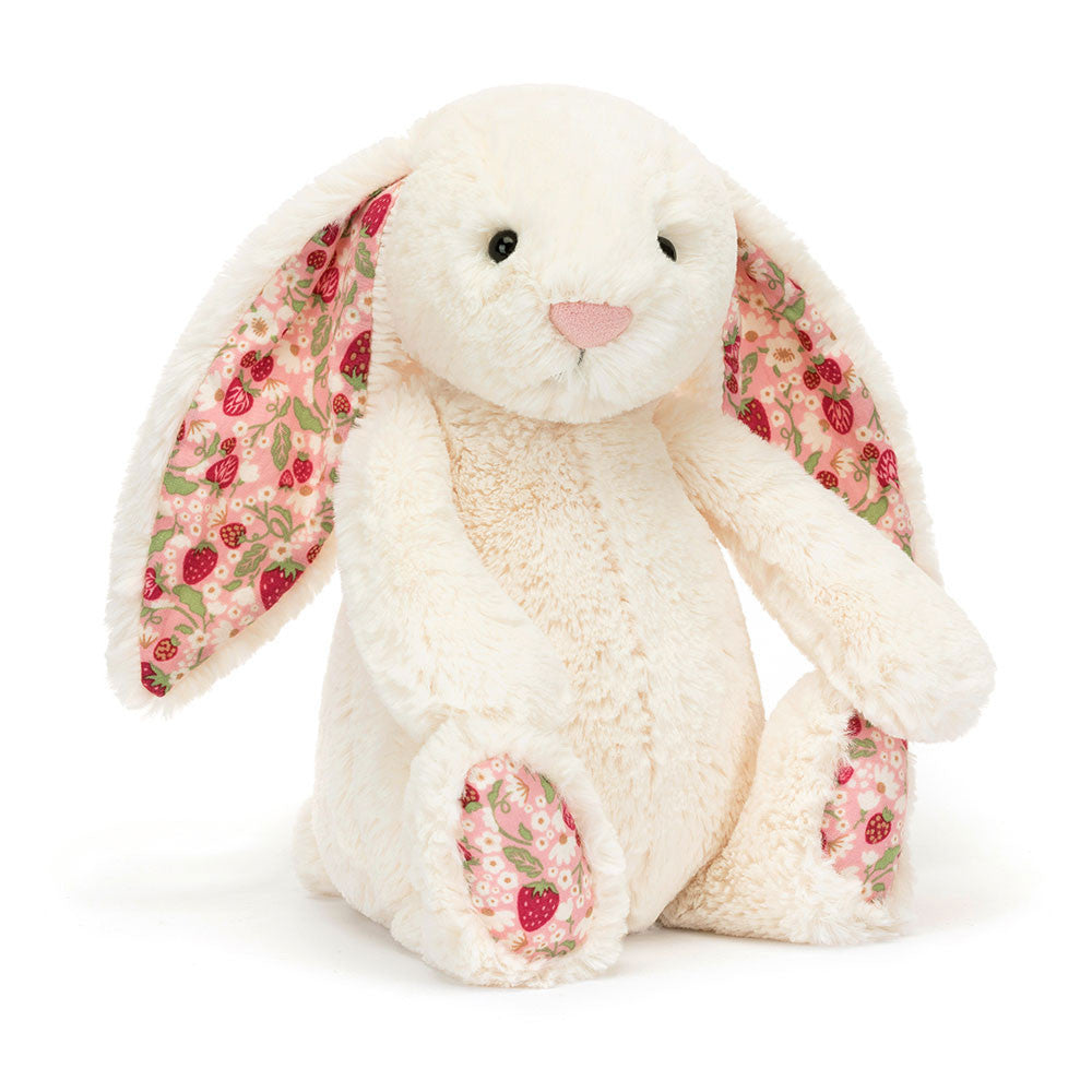 BERRY BLOSSOM CREAM BUNNY BY JELLYCAT Jellycat Dolls & Stuffed Animals BERRY BLOSSOM CREAM BUNNY BY JELLYCAT Bonjour Fete - Party Supplies