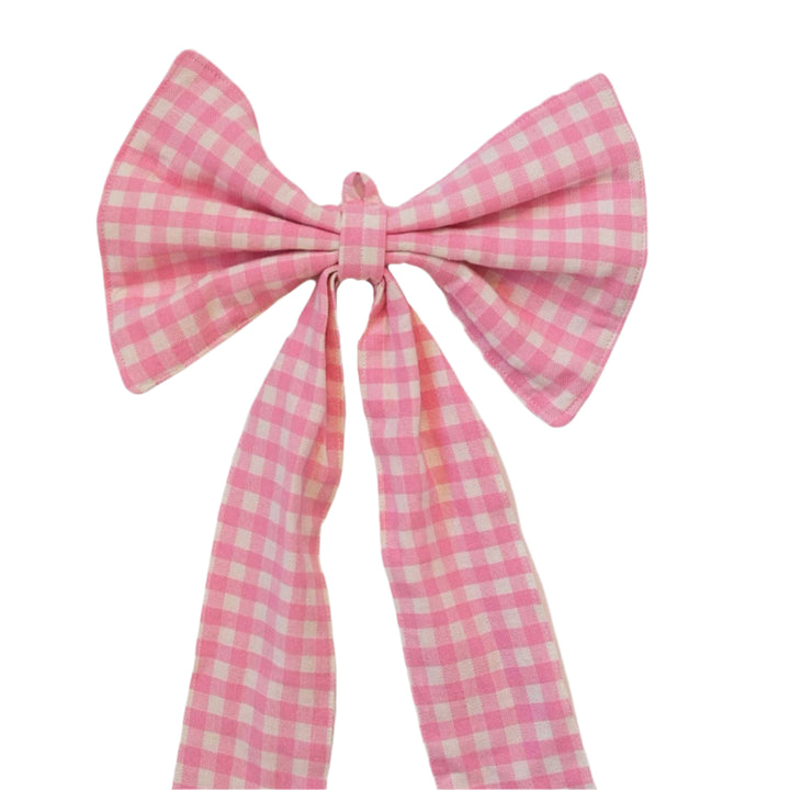 MINI GINGHAM -  Peony Fabric Bow Heather Taylor Home simple MINI GINGHAM -  Peony Fabric Bow Bonjour Fete - Party Supplies