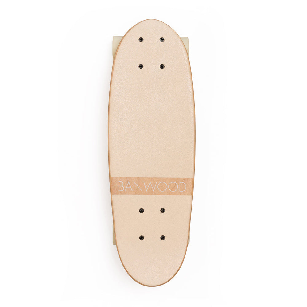 Skateboard - Cream Banwood SKATEBOARD Skateboard - Cream Bonjour Fete - Party Supplies