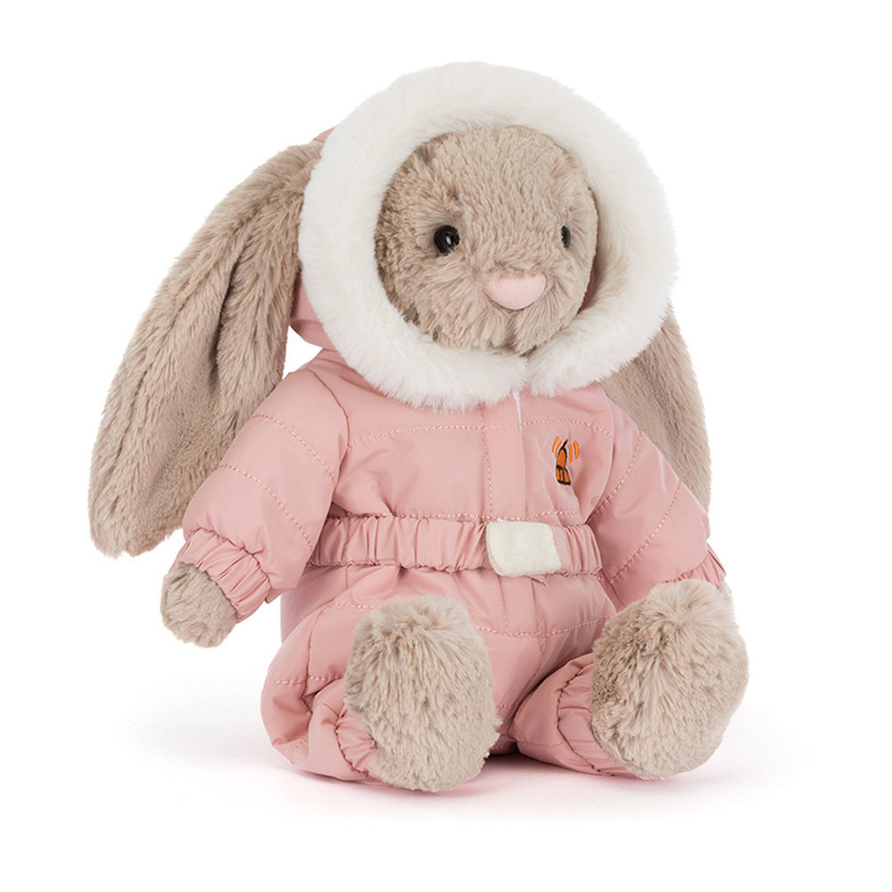 BASHFUL BUNNY WITH PINK SNOWSUIT BY JELLYCAT Jellycat BASHFUL BUNNY WITH PINK SNOWSUIT BY JELLYCAT Bonjour Fete - Party Supplies