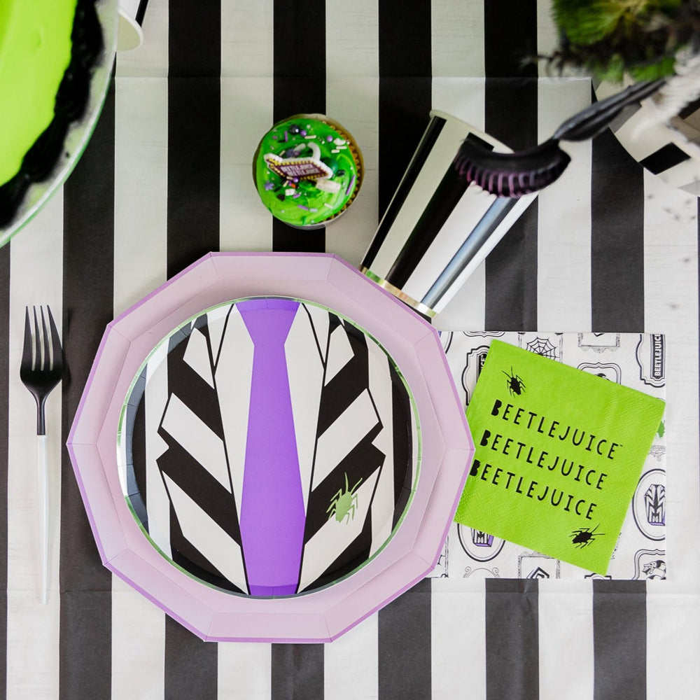 BEETLEJUICE X BONJOUR FETE SMALL NAPKINS Bonjour Fete Halloween Party Supplies Bonjour Fete - Party Supplies