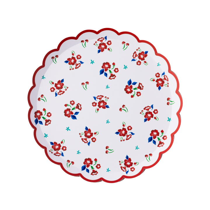 BETTY CROCKER™ X BONJOUR FETE VINTAGE FLORAL DESSERT PLATES Bonjour Fete Plates BETTY CROCKER™ X BONJOUR FETE VINTAGE FLORAL DESSERT PLATES Bonjour Fete - Party Supplies