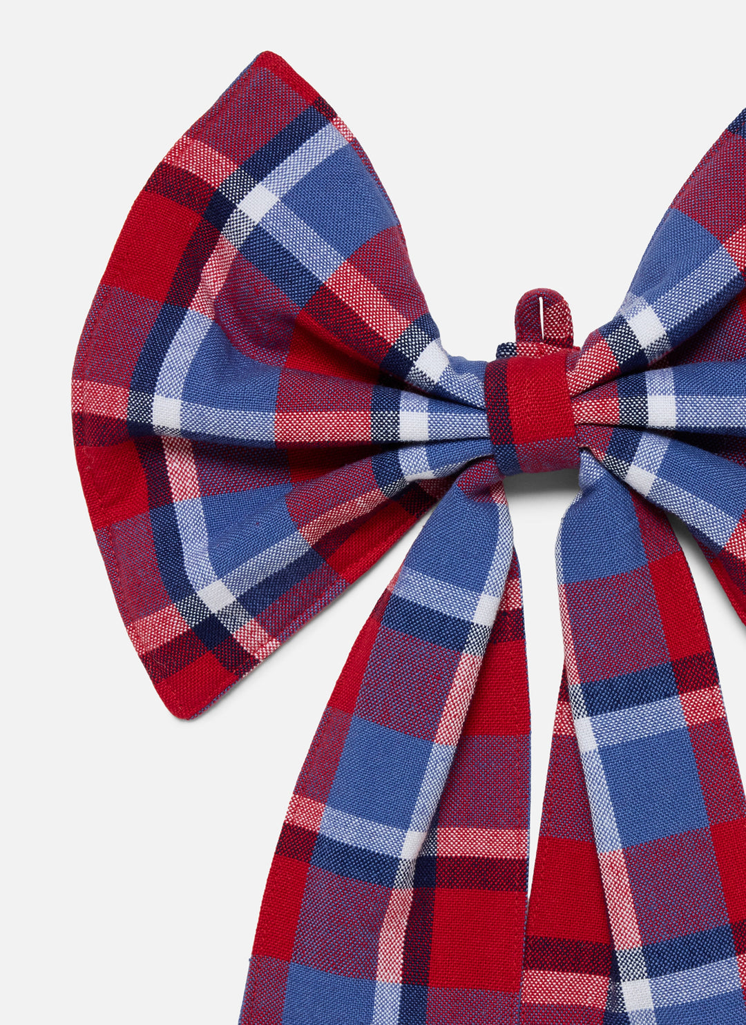 BETTY PLAID Red Fabric Bow - Bonjour Fête 