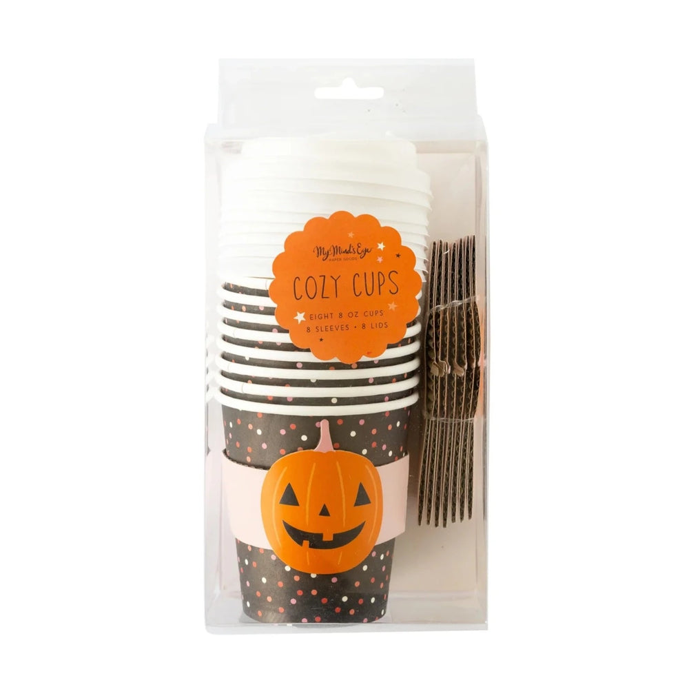 Black Pumpkin Coffee Cups Bonjour Fete Party Supplies Halloween Party Supplies