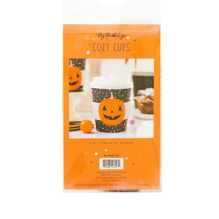 Black Pumpkin Coffee Cups Bonjour Fete Party Supplies Halloween Party Supplies