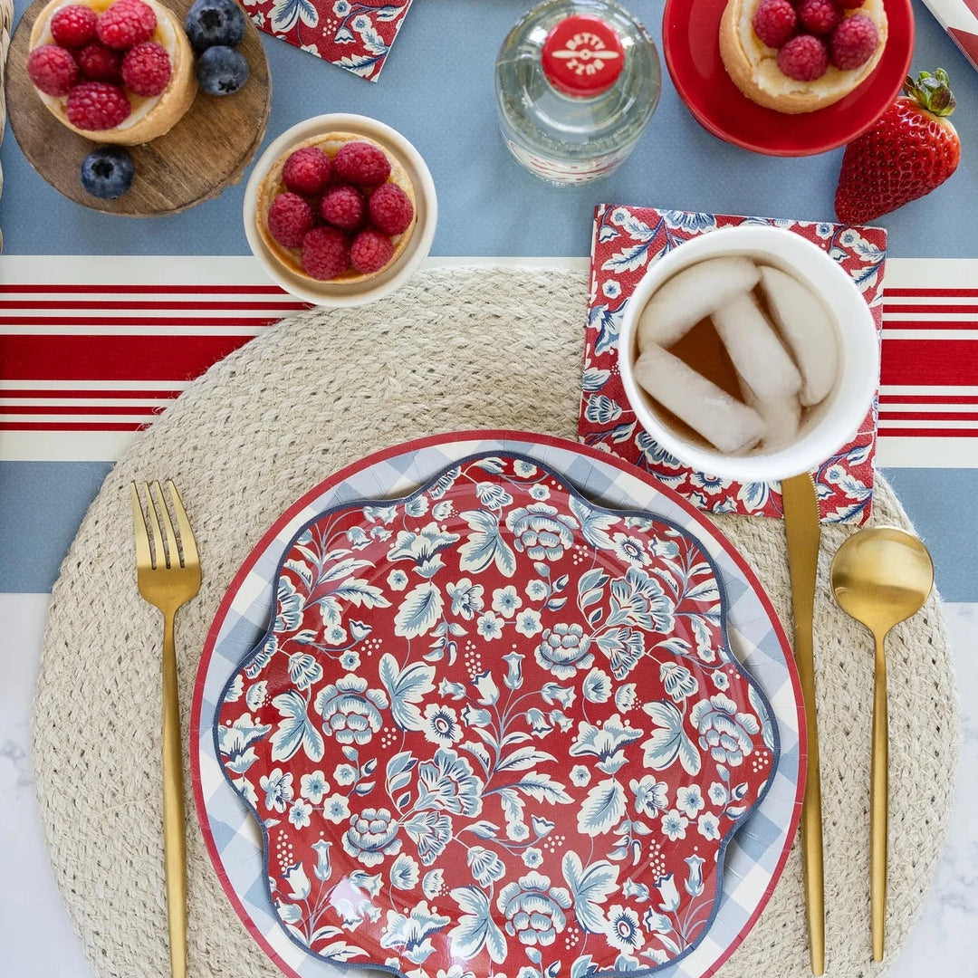 HAMPTONS STRIPED PAPER TABLE RUNNER My Mind’s Eye 4th of July Bonjour Fete - Party Supplies