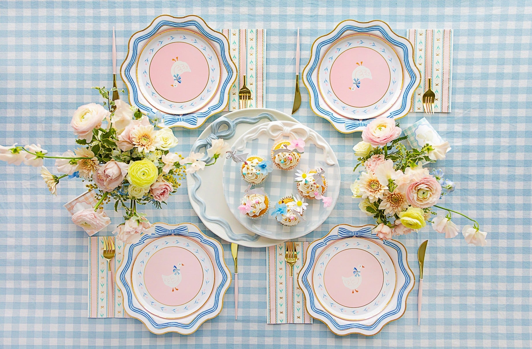 sweet goose party supplies for a baby shower