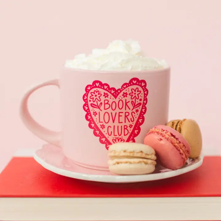 BOOK LOVERS CLUB CERAMIC MUG Pippi Post BOOK LOVERS CLUB CERAMIC MUG Bonjour Fete - Party Supplies