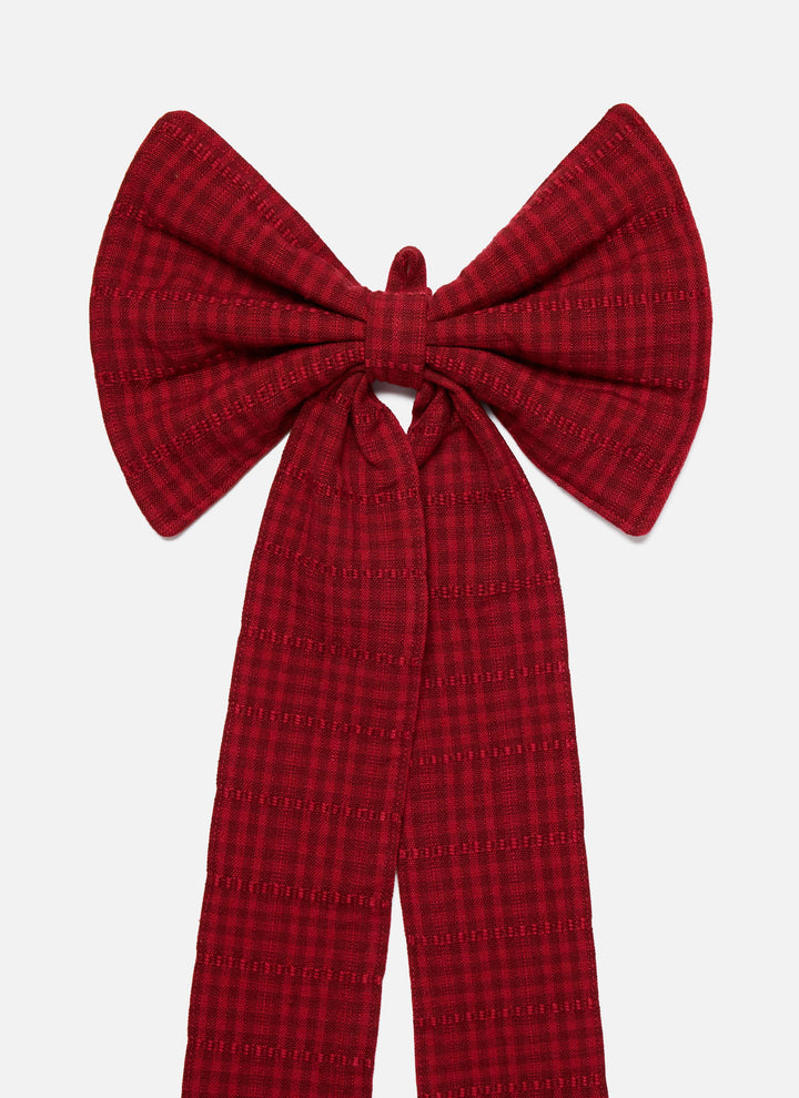 SOHO - Crimson Red Fabric Bow