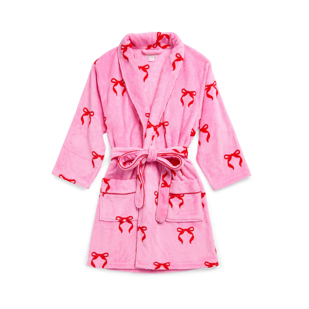 Shiraleah Bow Robe, Pink Shiraleah Retail Robes & Spa Wraps Shiraleah Bow Robe, Pink Bonjour Fete - Party Supplies