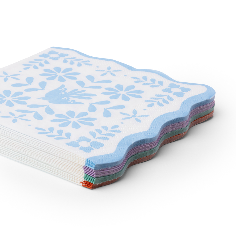 BRIGHT FIESTA LARGE NAPKINS Bonjour Fete Napkins BRIGHT FIESTA LARGE NAPKINS Bonjour Fete - Party Supplies
