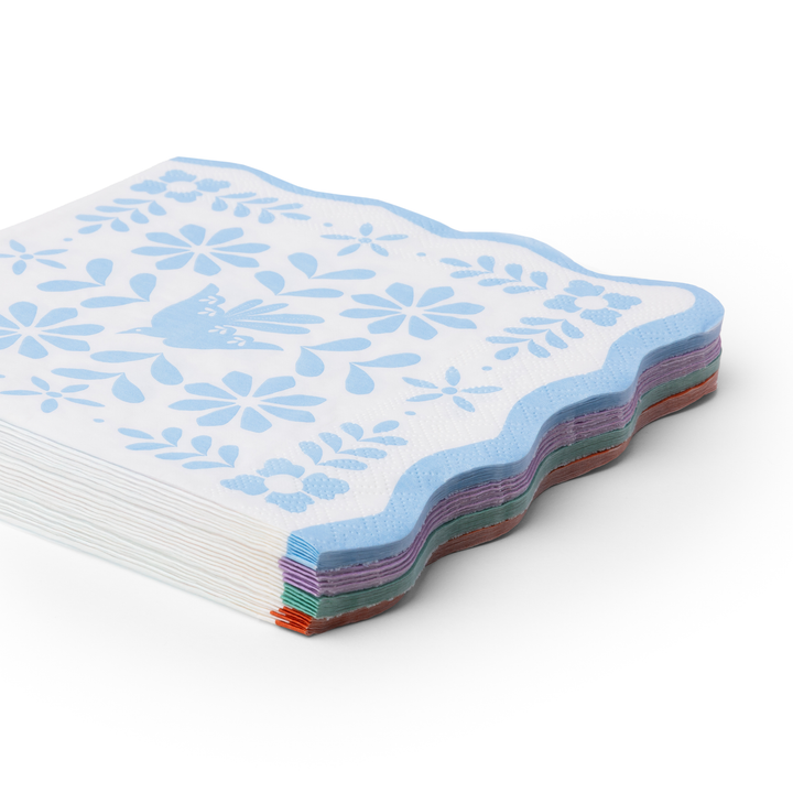BRIGHT FIESTA LARGE NAPKINS Bonjour Fete Napkins BRIGHT FIESTA LARGE NAPKINS Bonjour Fete - Party Supplies