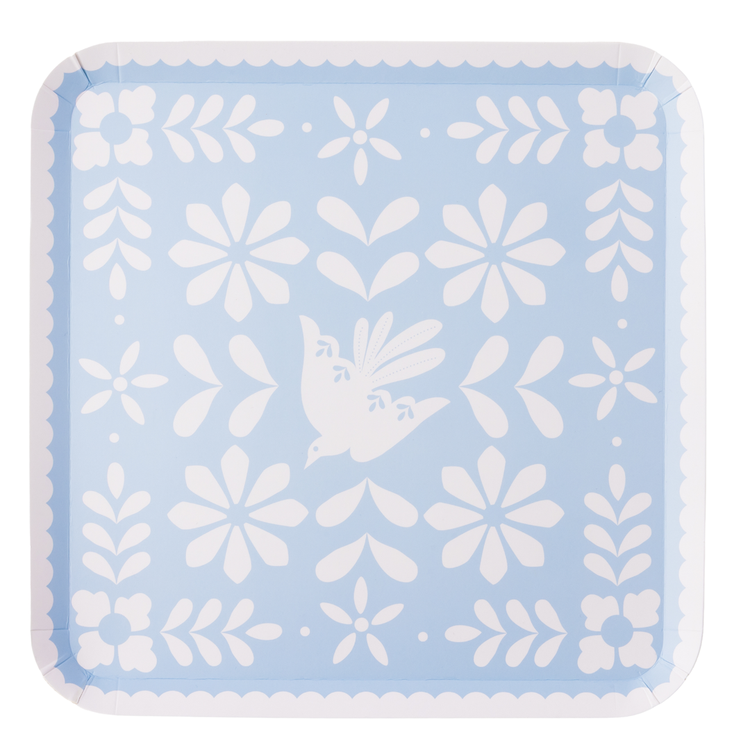 BRIGHT FIESTA LARGE PLATES Bonjour Fete Plates BRIGHT FIESTA LARGE PLATES Bonjour Fete - Party Supplies