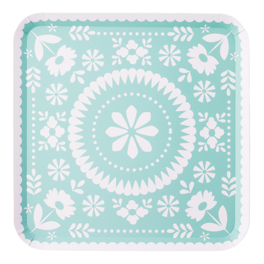 BRIGHT FIESTA LARGE PLATES Bonjour Fete Plates BRIGHT FIESTA LARGE PLATES Bonjour Fete - Party Supplies