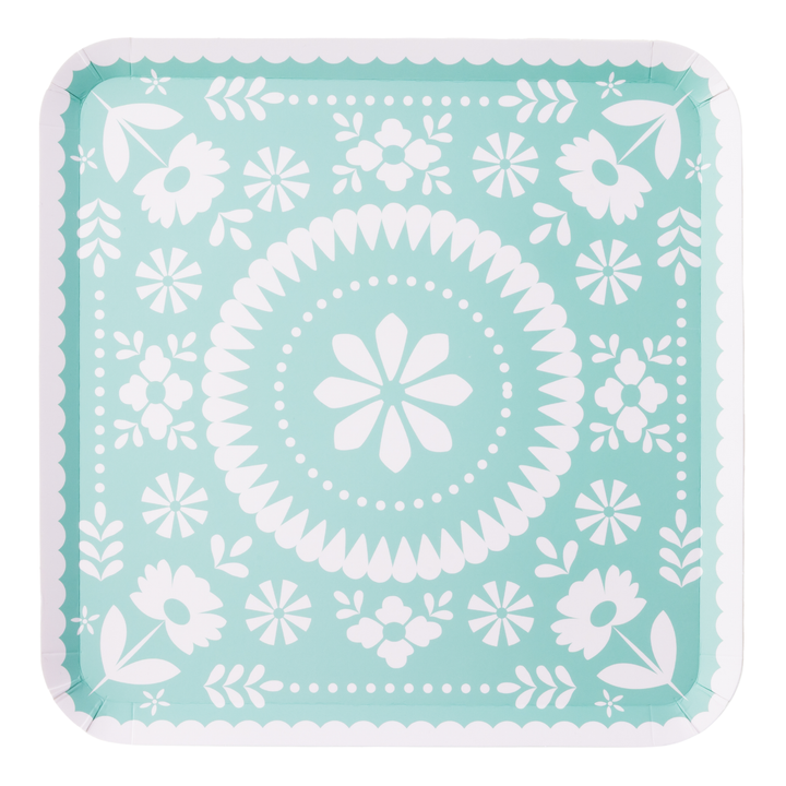BRIGHT FIESTA LARGE PLATES Bonjour Fete Plates BRIGHT FIESTA LARGE PLATES Bonjour Fete - Party Supplies