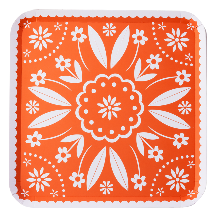 BRIGHT FIESTA LARGE PLATES Bonjour Fete Plates BRIGHT FIESTA LARGE PLATES Bonjour Fete - Party Supplies