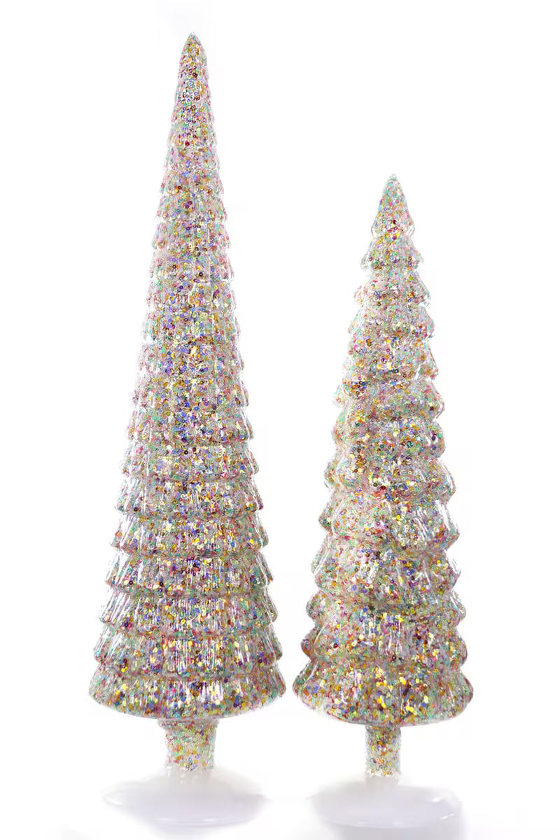 TALL CONFETTI GLASS TREE BY CODY FOSTER Cody Foster Co. Christmas Trees & Houses TALL CONFETTI GLASS TREE BY CODY FOSTER Bonjour Fete - Party Supplies