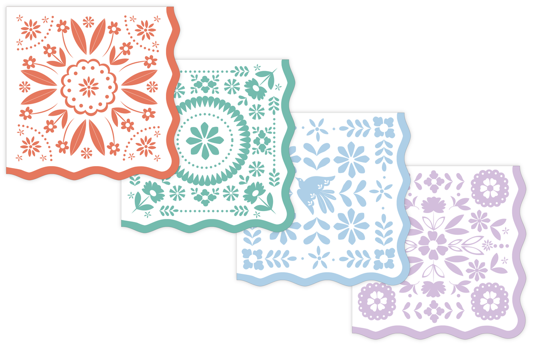 BRIGHT FIESTA LARGE NAPKINS Bonjour Fete Napkins BRIGHT FIESTA LARGE NAPKINS Bonjour Fete - Party Supplies