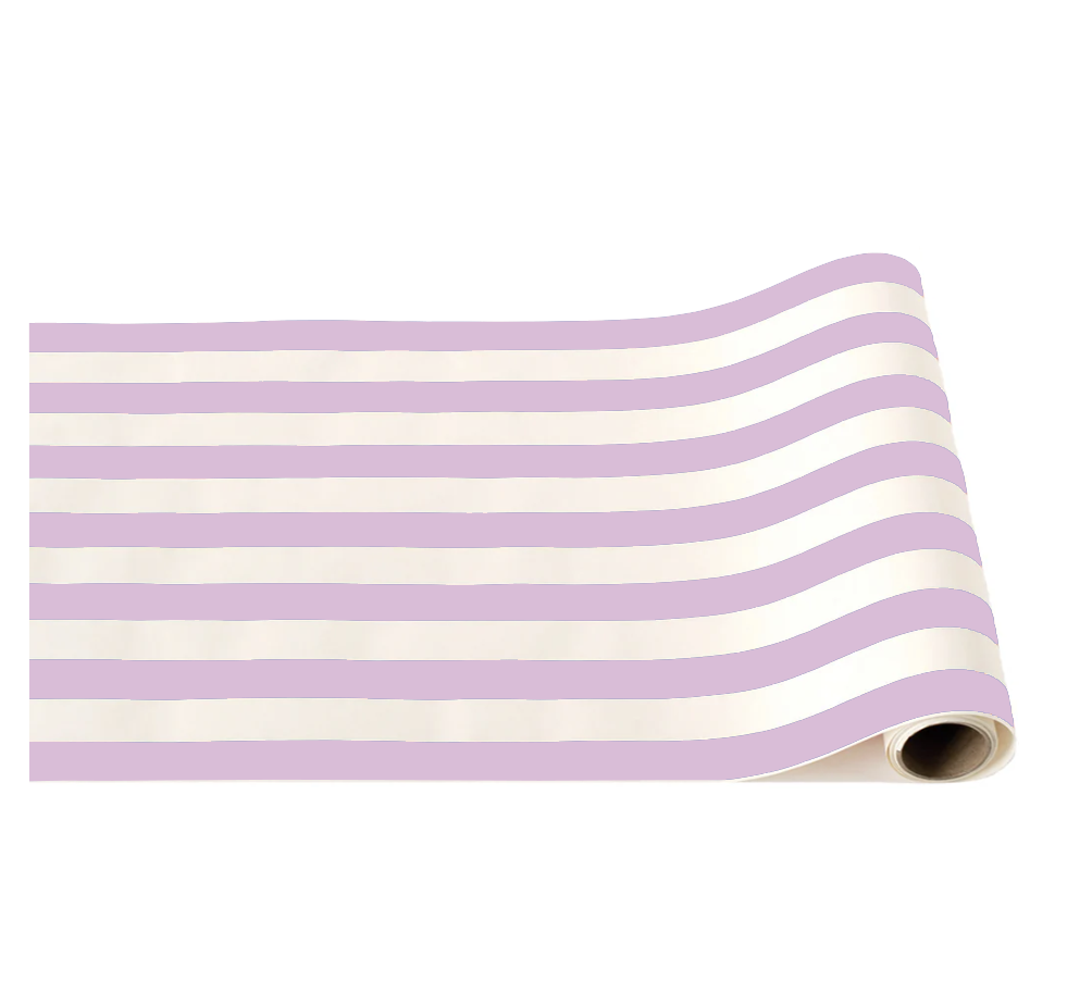 LE LILAC SIGNATURE CABANA STRIPE TABLE RUNNER Bonjour Fête Table Covers & Placemats LE LILAC SIGNATURE CABANA STRIPE TABLE RUNNER Bonjour Fete - Party Supplies