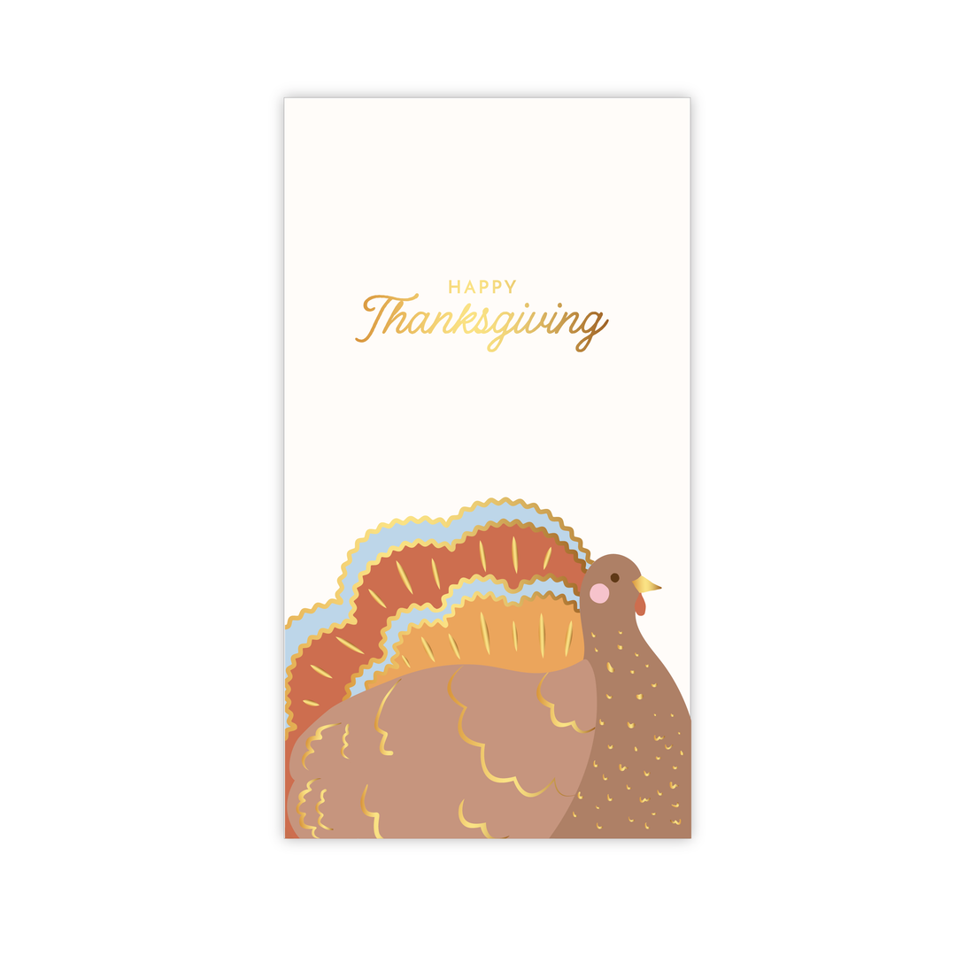 CHARMING TURKEY GUEST TOWELS Bonjour Fete Napkins CHARMING TURKEY GUEST TOWELS Bonjour Fete - Party Supplies
