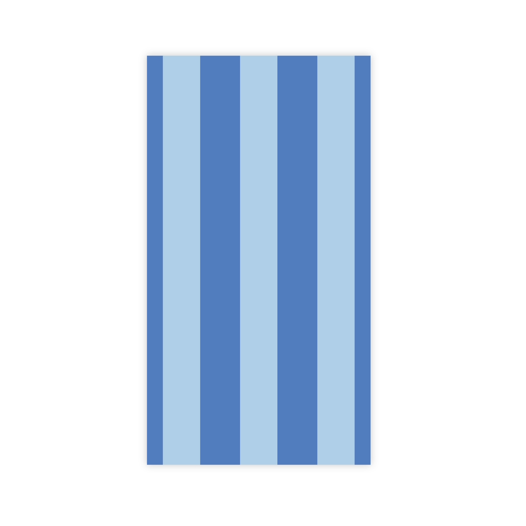 LIGHT & DARK BLUE SIGNATURE CABANA STRIPE GUEST TOWELS Bonjour Fete Napkin LIGHT & DARK BLUE SIGNATURE CABANA STRIPE GUEST TOWELS Bonjour Fete - Party Supplies
