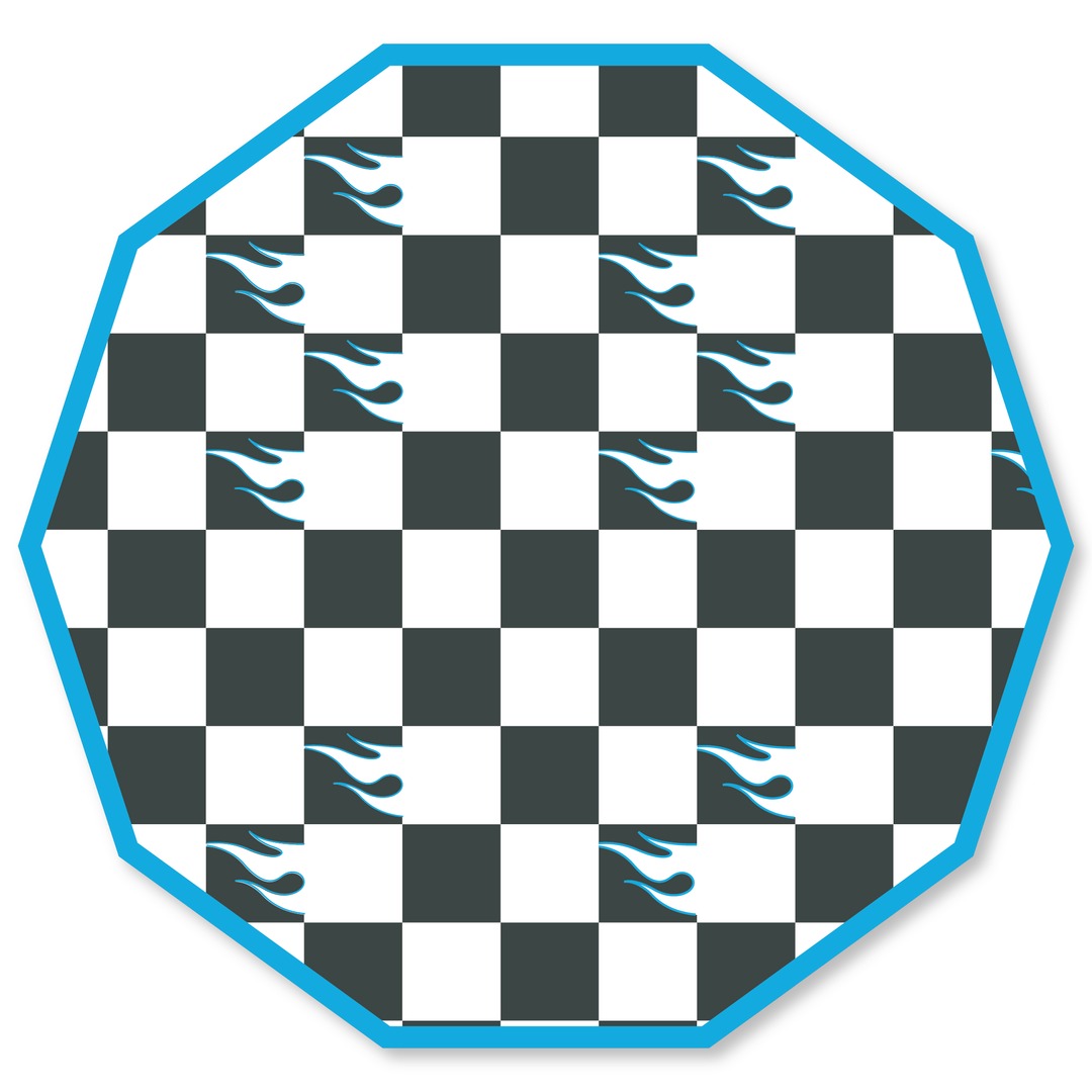 HOT WHEELS™ BLACK CHECKER LARGE PLATES Bonjour Fete Plates HOT WHEELS™ BLACK CHECKER LARGE PLATES Bonjour Fete - Party Supplies