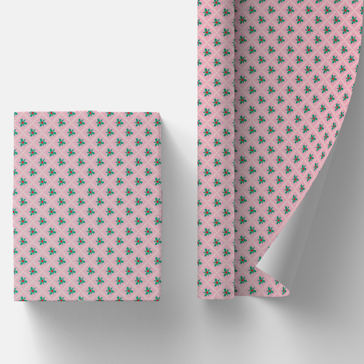HOLLY GIFT WRAP Bonjour Fête Christmas Gift Wrap HOLLY GIFT WRAP Bonjour Fete - Party Supplies