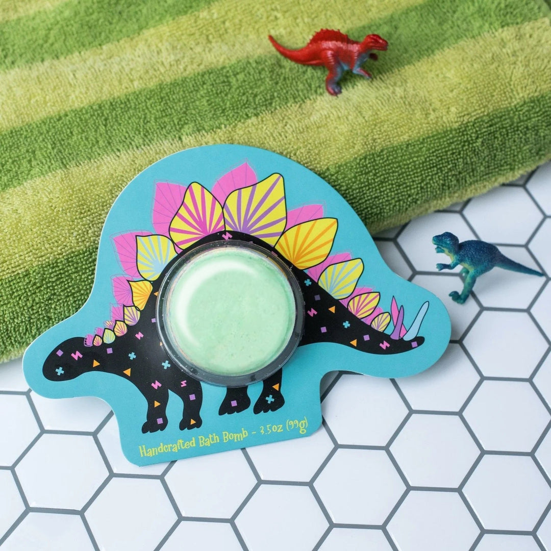 Stegosaurus Bath Bomb Clamshell Cait + Co Bath Bombs Stegosaurus Bath Bomb Clamshell Bonjour Fete - Party Supplies