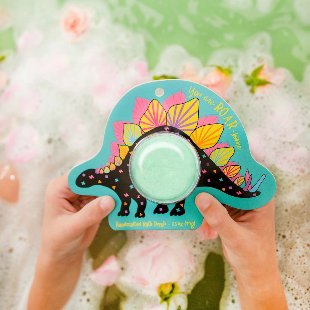 Stegosaurus Bath Bomb Clamshell Cait + Co Bath Bombs Stegosaurus Bath Bomb Clamshell Bonjour Fete - Party Supplies