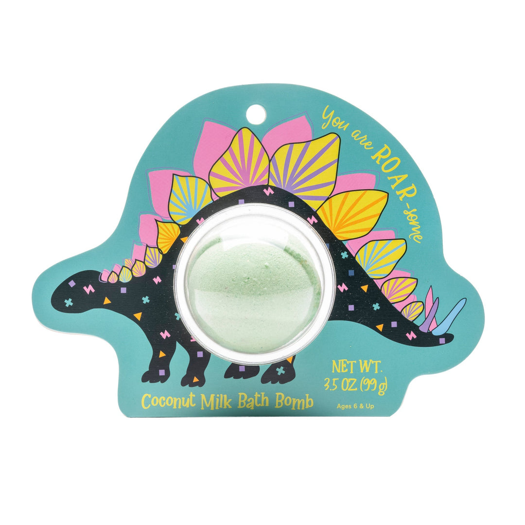 Stegosaurus Bath Bomb Clamshell Cait + Co Bath Bombs Stegosaurus Bath Bomb Clamshell Bonjour Fete - Party Supplies