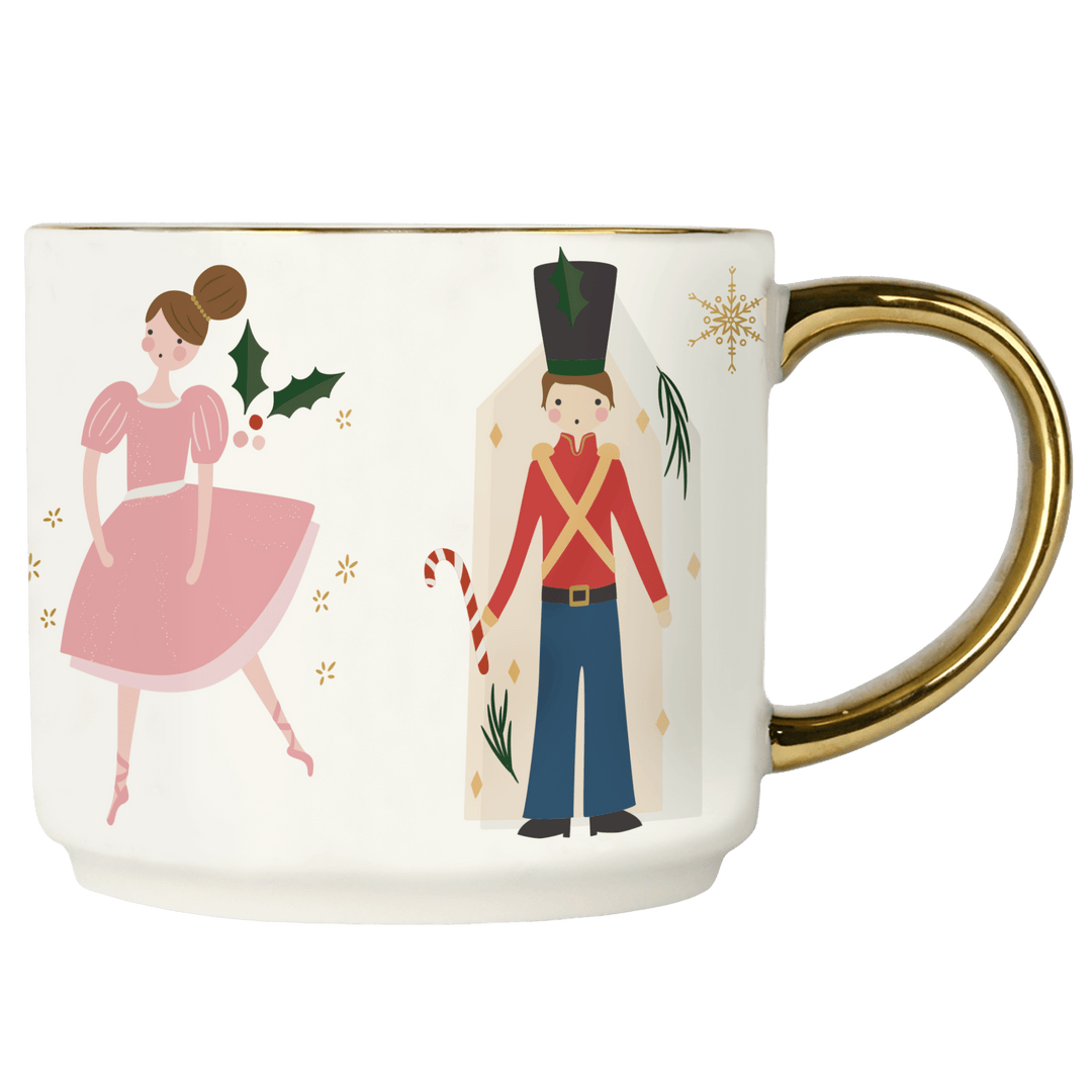 Nutcracker 14oz. Gold Handle Coffee Mug Sweet Water Decor Coffee Mugs Nutcracker 14oz. Gold Handle Coffee Mug Bonjour Fete - Party Supplies