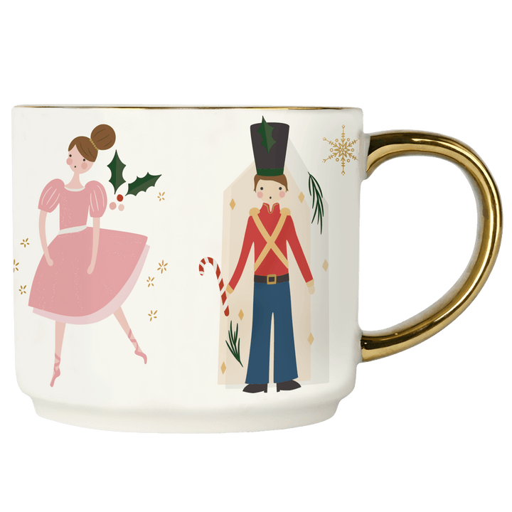 Nutcracker 14oz. Gold Handle Coffee Mug Sweet Water Decor Coffee Mugs Nutcracker 14oz. Gold Handle Coffee Mug Bonjour Fete - Party Supplies