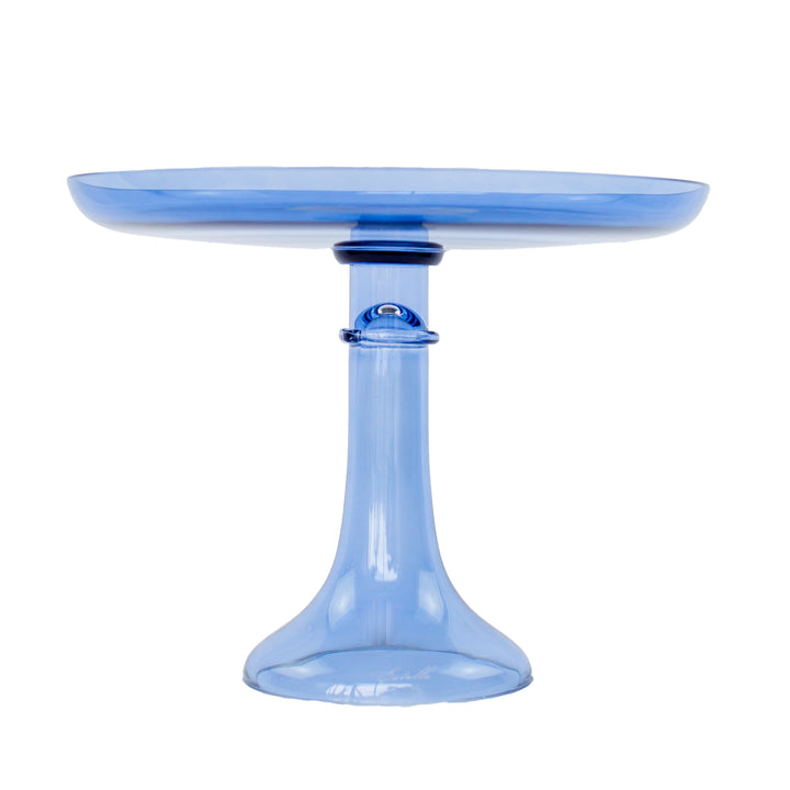 Estelle Cake Stand {Cobalt Blue} Estelle Colored Glass Cake Stand CAKE STAND Estelle Cake Stand {Cobalt Blue} Bonjour Fete - Party Supplies