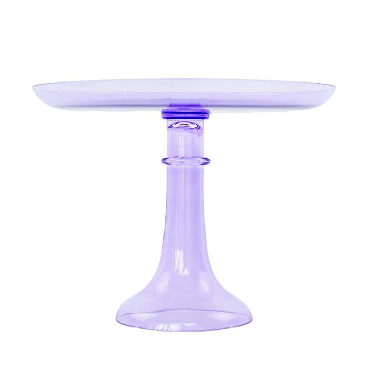Estelle Cake Stand {Lavender} Estelle Colored Glass Cake Stand CAKE STAND Estelle Cake Stand {Lavender} Bonjour Fete - Party Supplies