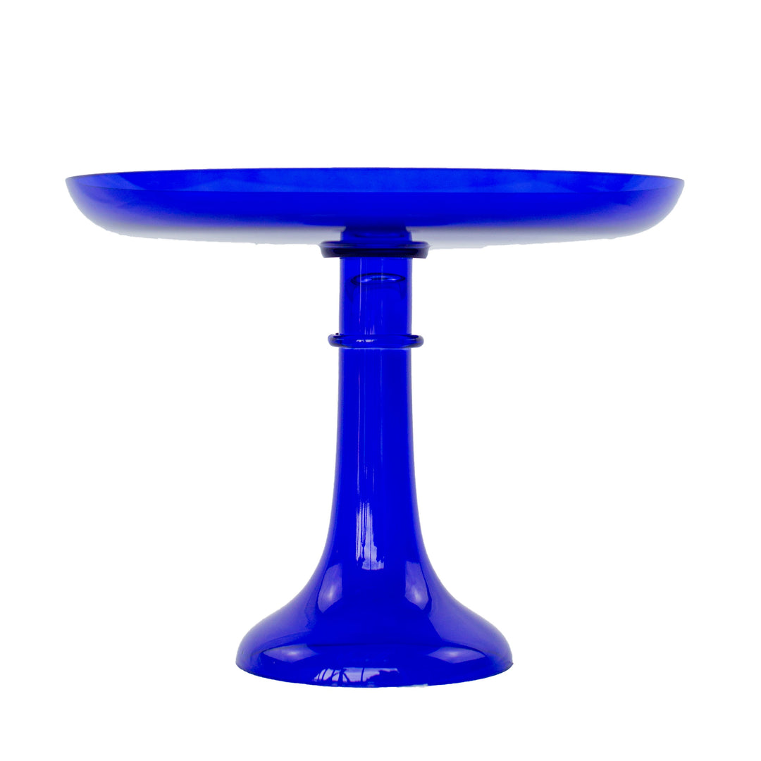 Estelle Cake Stand {Royal Blue} Estelle Colored Glass Cake Stand CAKE STAND Estelle Cake Stand {Royal Blue} Bonjour Fete - Party Supplies