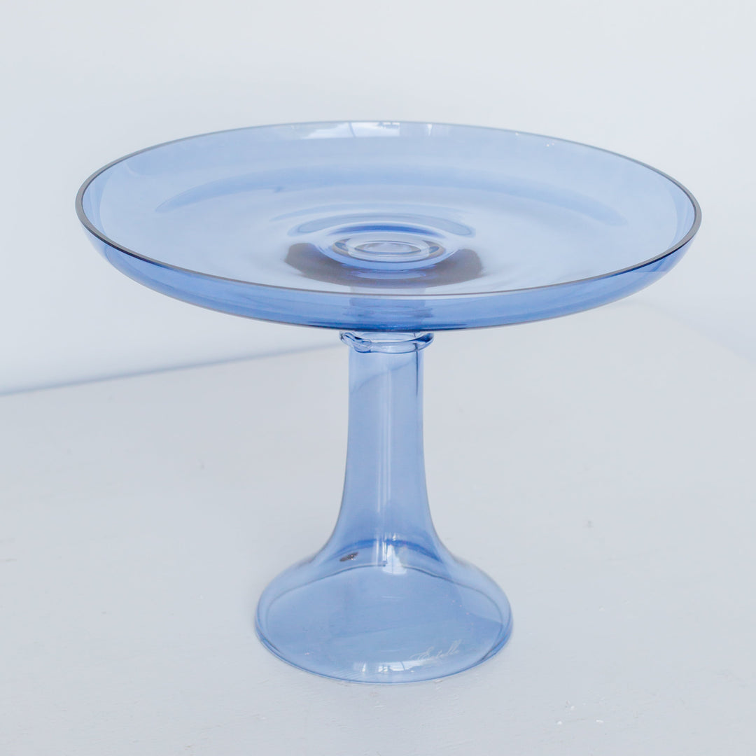 Estelle Cake Stand {Cobalt Blue} Estelle Colored Glass Cake Stand CAKE STAND Estelle Cake Stand {Cobalt Blue} Bonjour Fete - Party Supplies