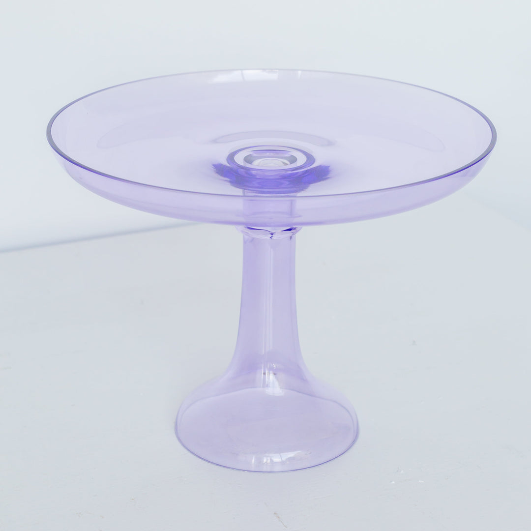 Estelle Cake Stand {Lavender} Estelle Colored Glass Cake Stand CAKE STAND Estelle Cake Stand {Lavender} Bonjour Fete - Party Supplies