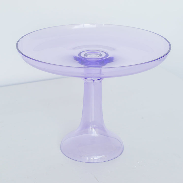 Estelle Cake Stand {Lavender} Estelle Colored Glass Cake Stand CAKE STAND Estelle Cake Stand {Lavender} Bonjour Fete - Party Supplies