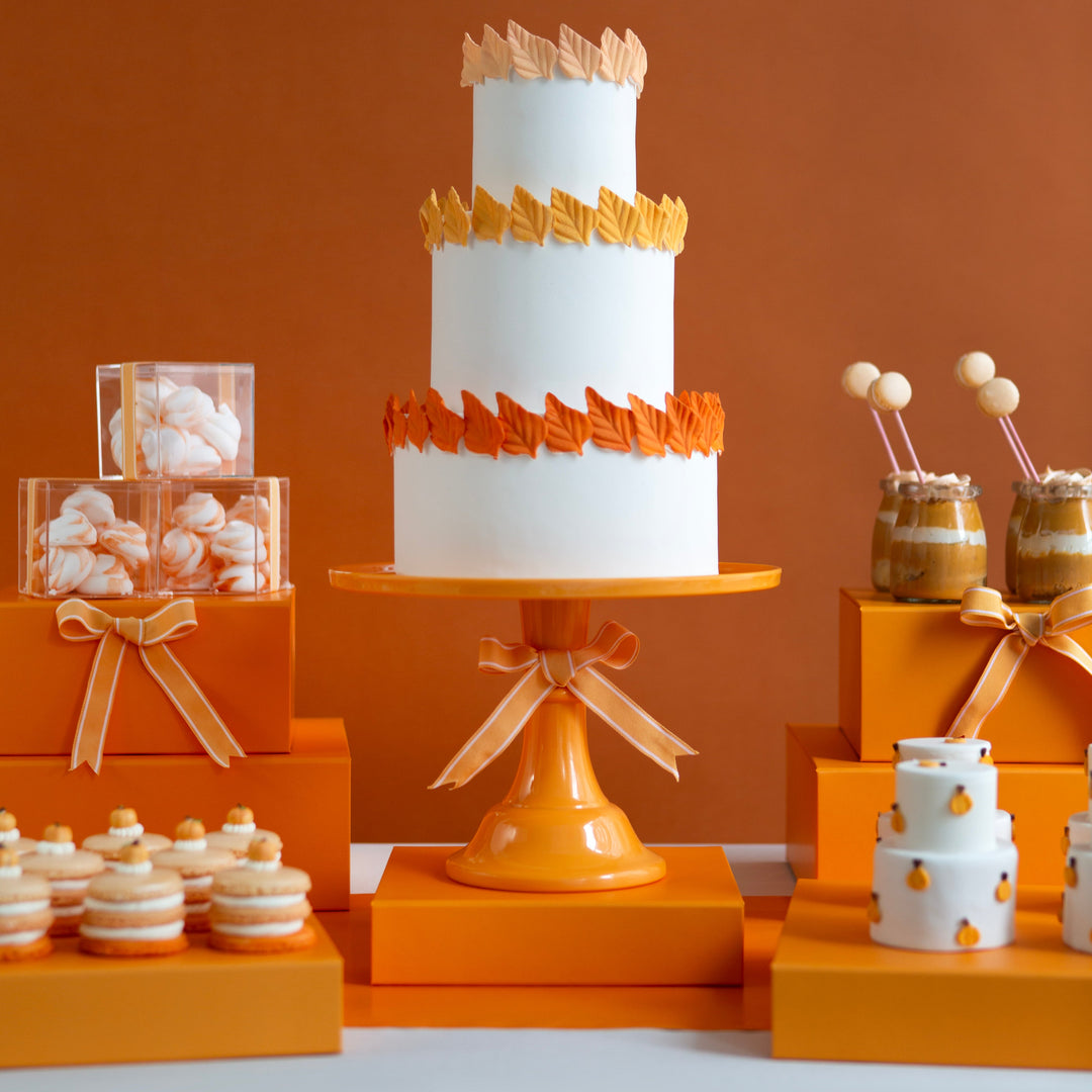 ORANGE DISPLAY BOX RISERS - Bonjour Fête 