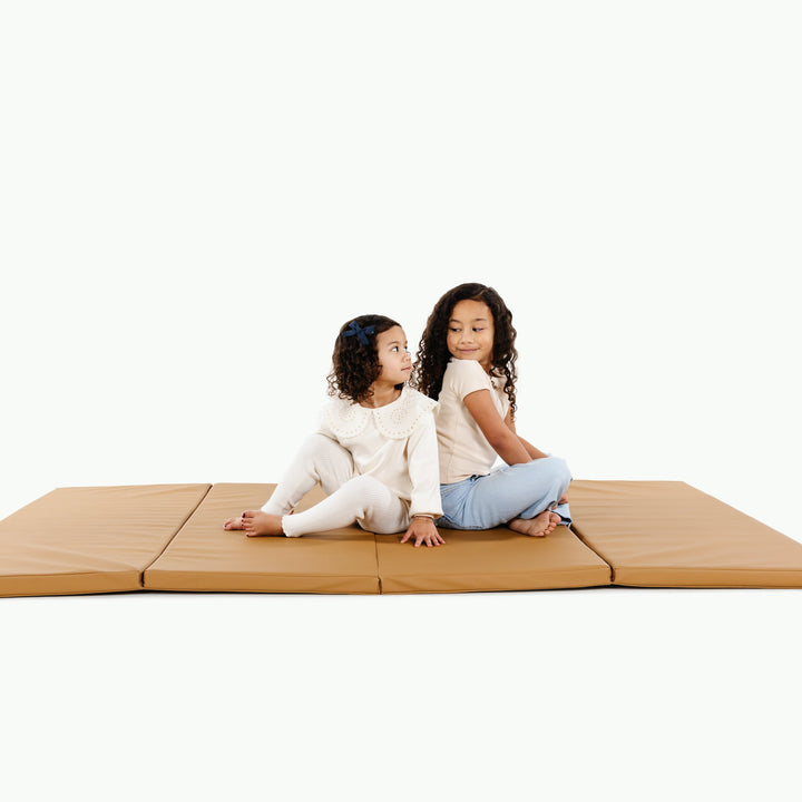Gathre wipeable tumbling mat for safe active play in the playroom.