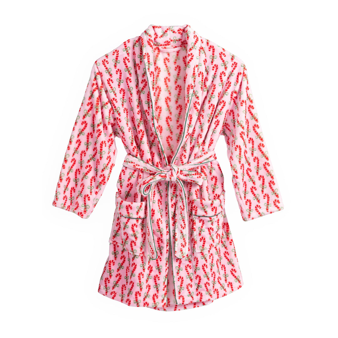 Shiraleah Felicity Candy Cane Robe, Pink Shiraleah Retail Robes & Spa Wraps Shiraleah Felicity Candy Cane Robe, Pink Bonjour Fete - Party Supplies