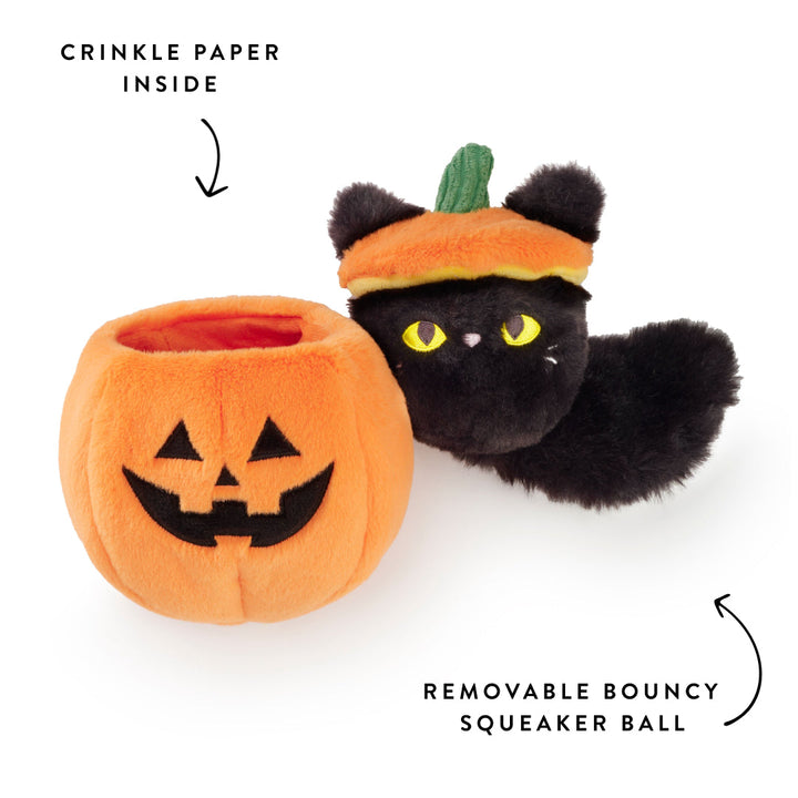 Cat-o’-Lantern 2-in-1 Bounce Dog Toy