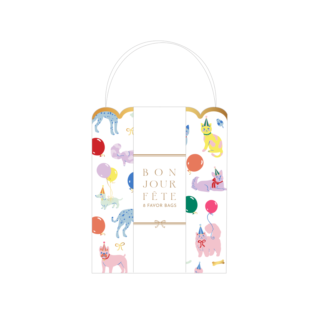 PARTY ANIMALS FAVOR BAGS Bonjour Fête Favor Bags & Boxes PARTY ANIMALS FAVOR BAGS Bonjour Fete - Party Supplies