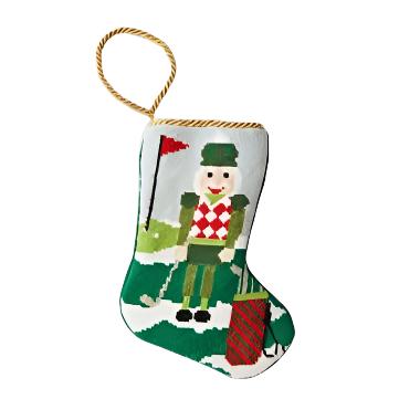 CHRISTMAS BIRDIE GOLFING NUTCRACKER BAUBLE STOCKING Bauble Stockings Bauble Stockings Bonjour Fete - Party Supplies