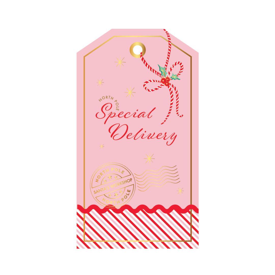 CHRISTMAS GIFT TAG GUEST TOWELS Bonjour Fete Garlands & Banners CHRISTMAS GIFT TAG GUEST TOWELS Bonjour Fete - Party Supplies