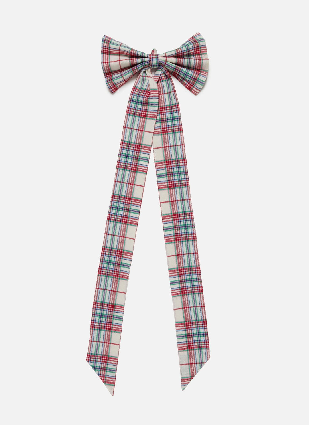 CLARA PLAID - Multi Fabric Bow