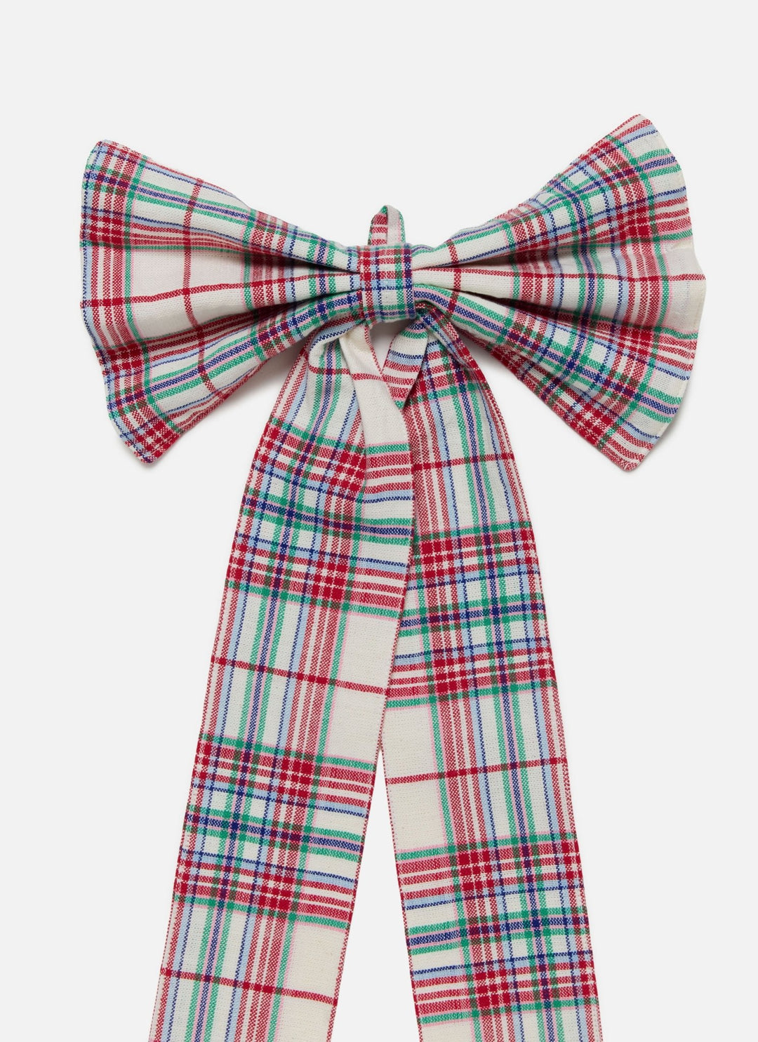 CLARA PLAID - Multi Fabric Bow