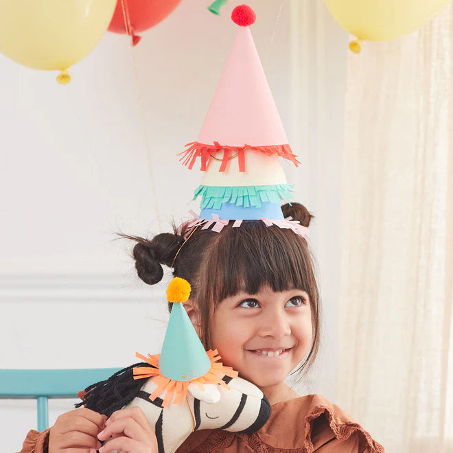 COLORFUL MINI PARTY HATS Meri Meri Bonjour Fete - Party Supplies